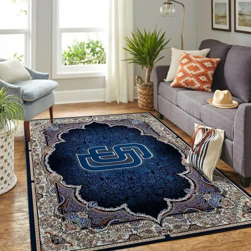 San diego padres area rug mlb baseball team logo carpet living room rugs 12 Rectangle Rug