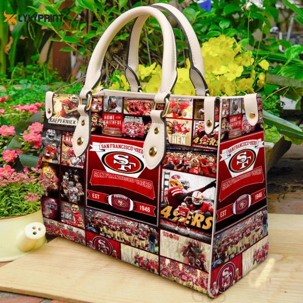 San francisco 49ers love 1i leather bag for women gift 1828 Women Leather Hand Bag