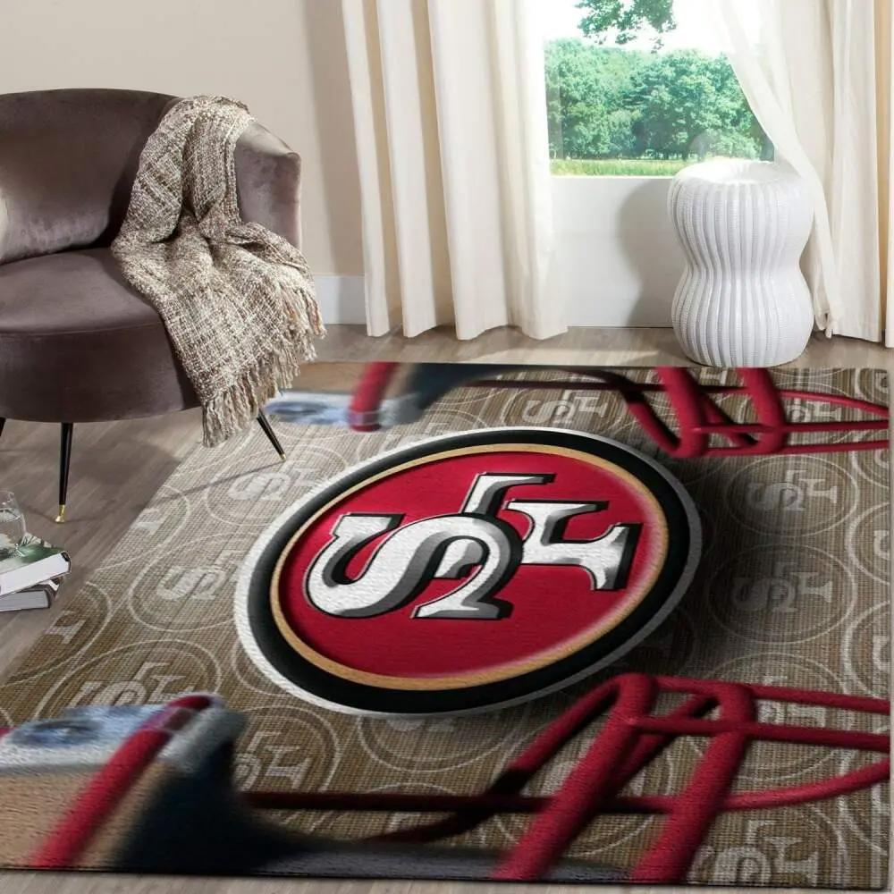 San francisco 49ers nfl football living room rugs rug regtangle carpet v560 Rectangle Rug