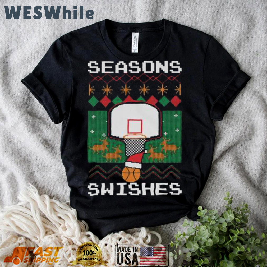 Seasons swishes bastketball ugly christmas t shirt Christmas Ugly Sweater