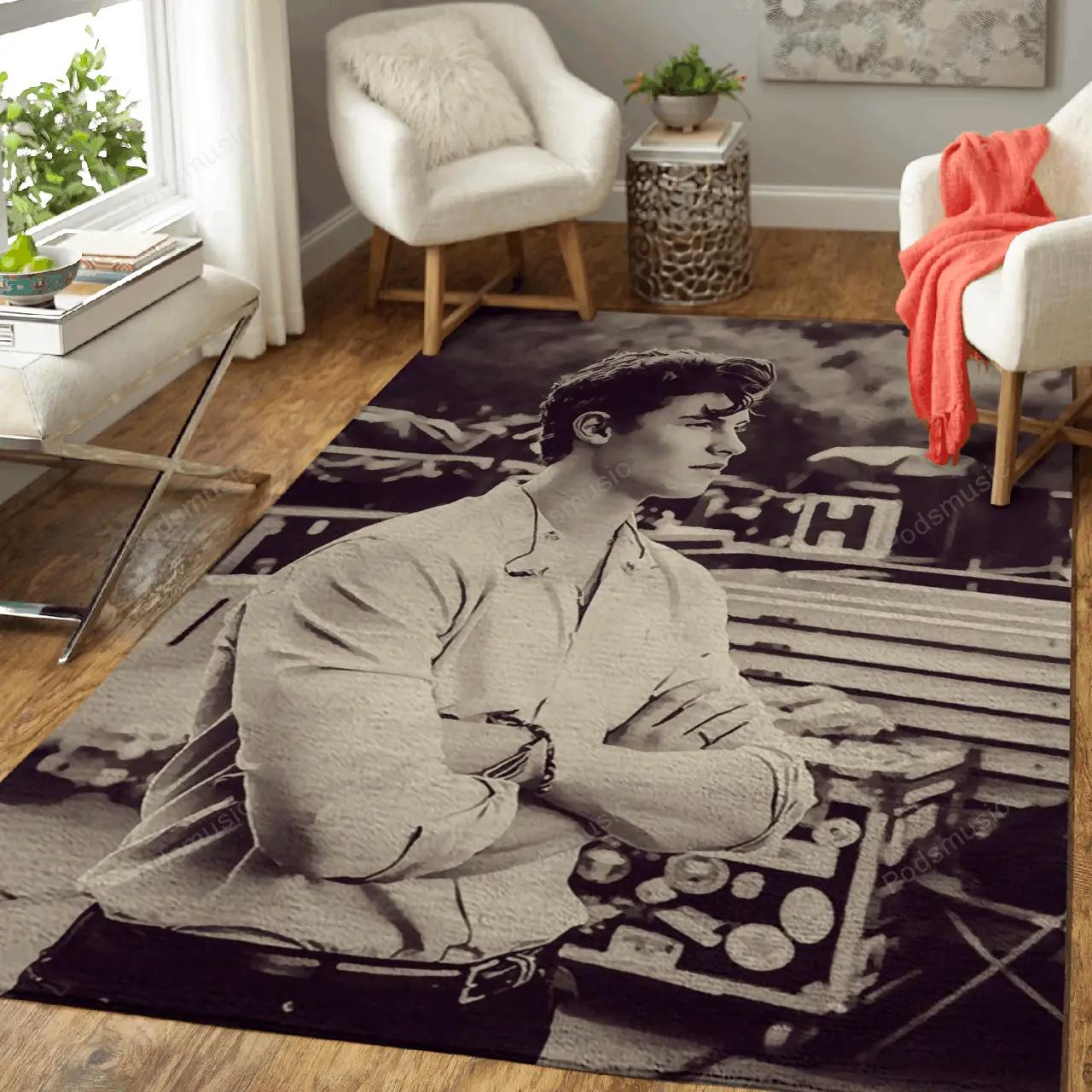 Shawn mendes 118 music art for fans area rug living room carpet rug regtangle carpet floor decor home decor Rectangle Rug