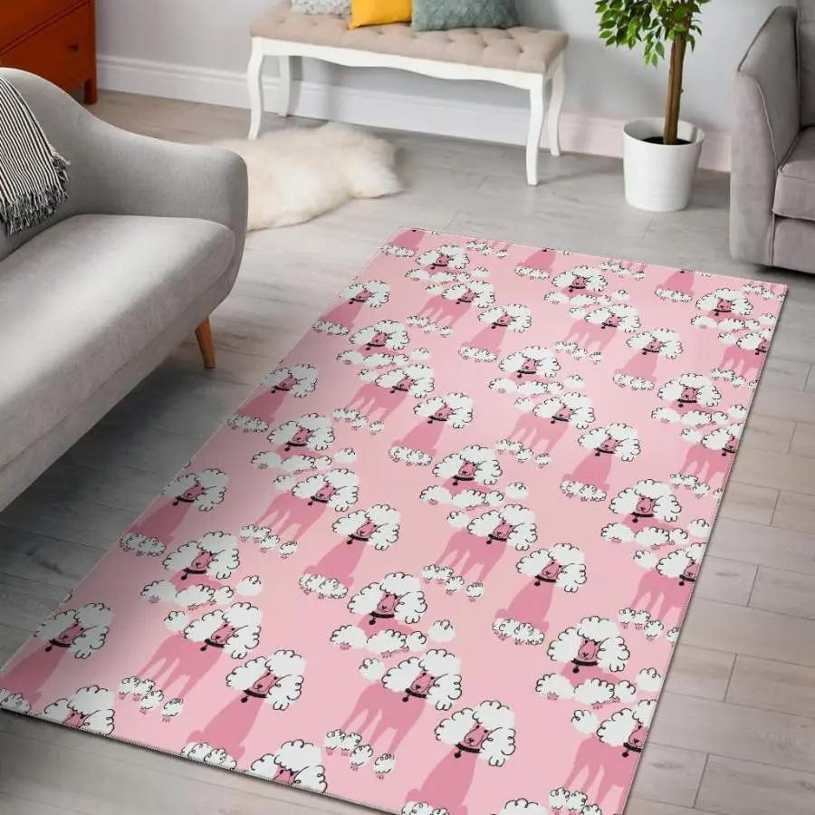 Sheep print pattern area rug Rectangle Rug
