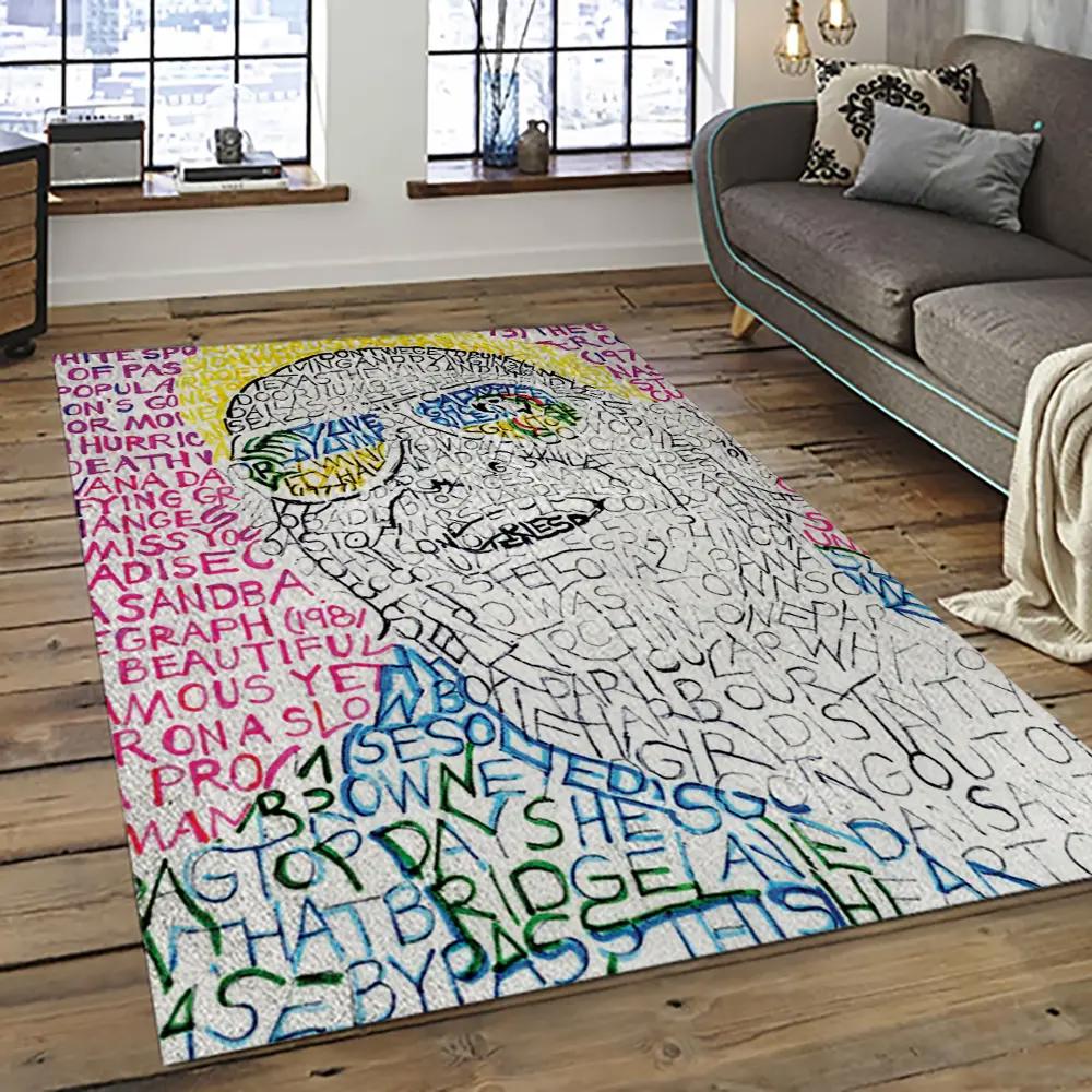 Singer jimmy buffett music carpet rectangle area rug for living room bedroom decor jb10 Rectangle Rug