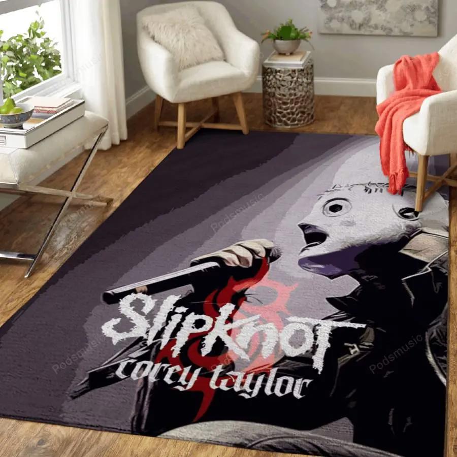 Slipknot band mask style nice gift home decor rectangle living room rug Rectangle Rug