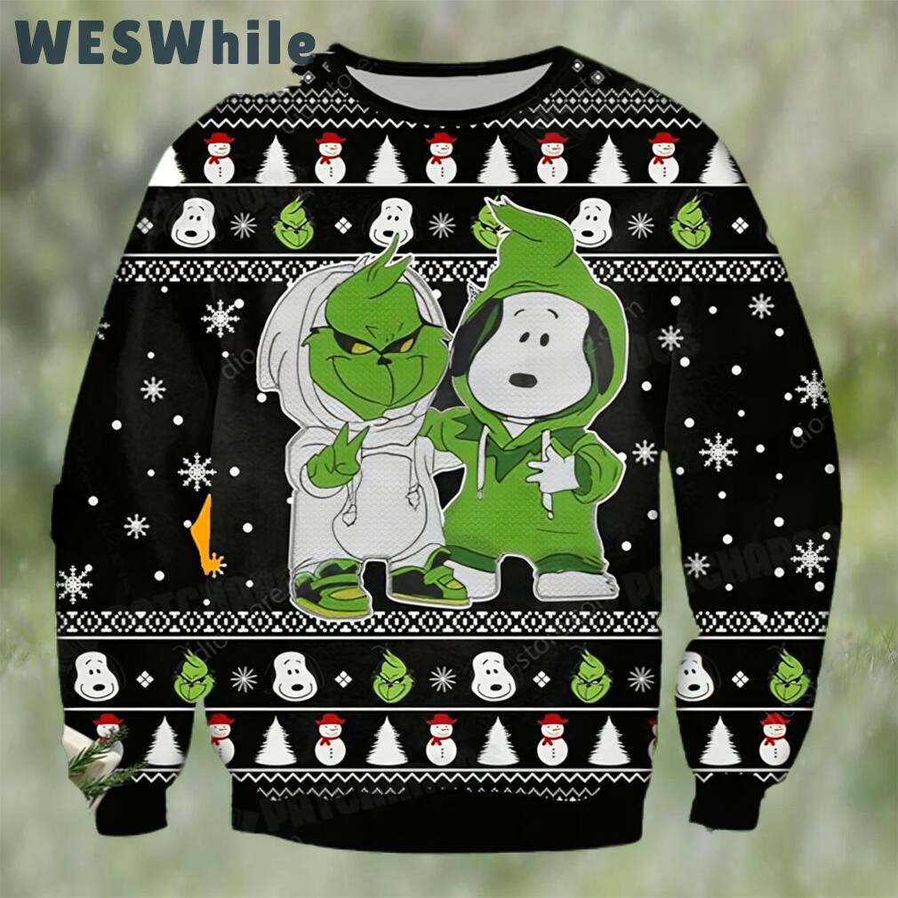 Snoopy and grinch ugly christmas sweater xmas gift Christmas Ugly Sweater
