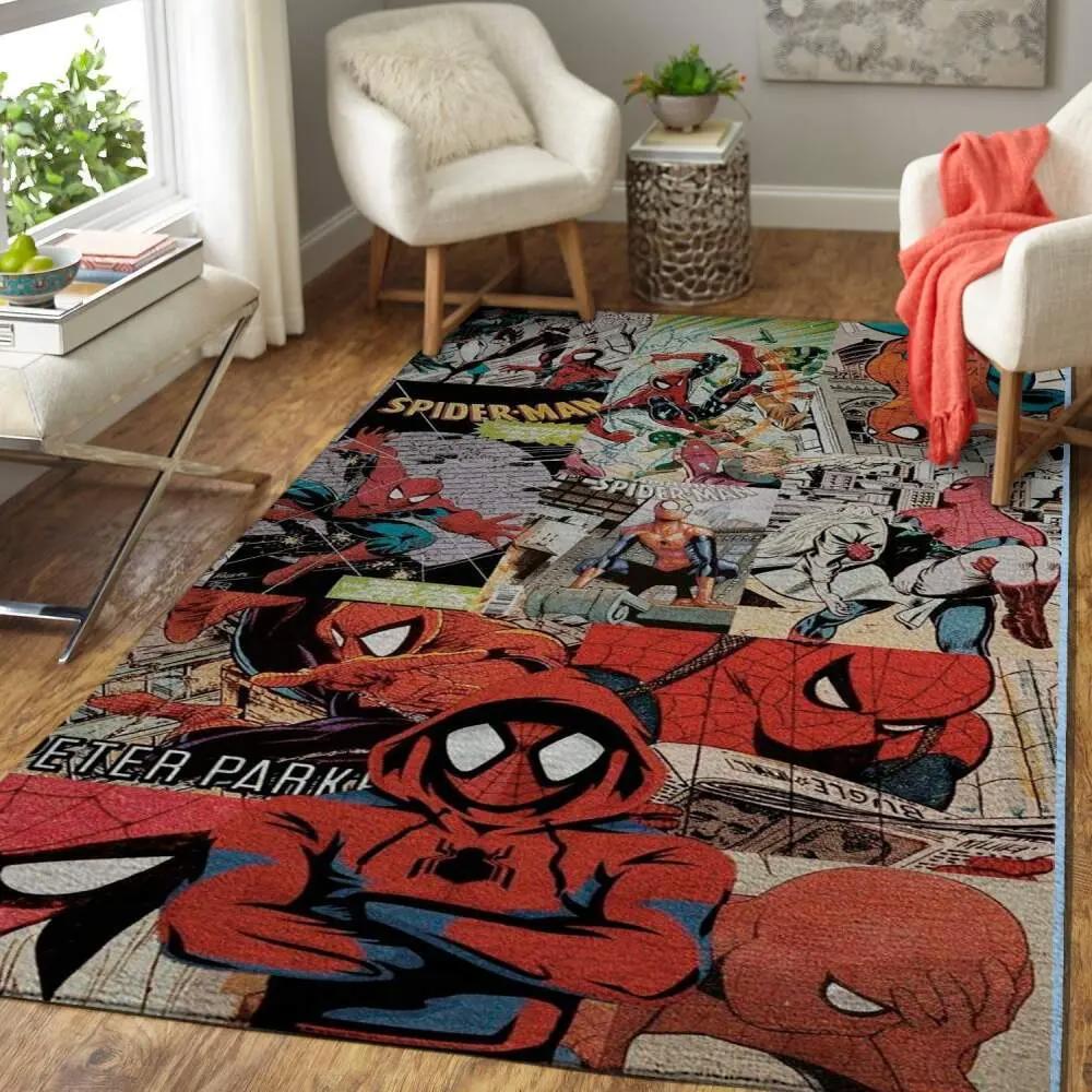 Spider man into the spider verse marvel area rug living room rug home decor 200327 Rectangle Rug