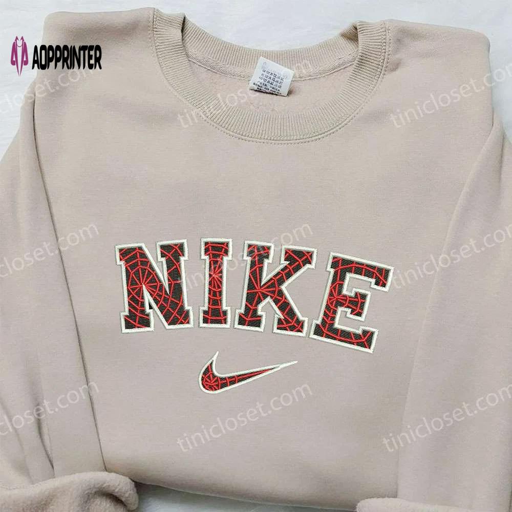 Spider-man x nike embroidered sweatshirt & movie inspired shirt nike spider-man collection Embroidered Shirt