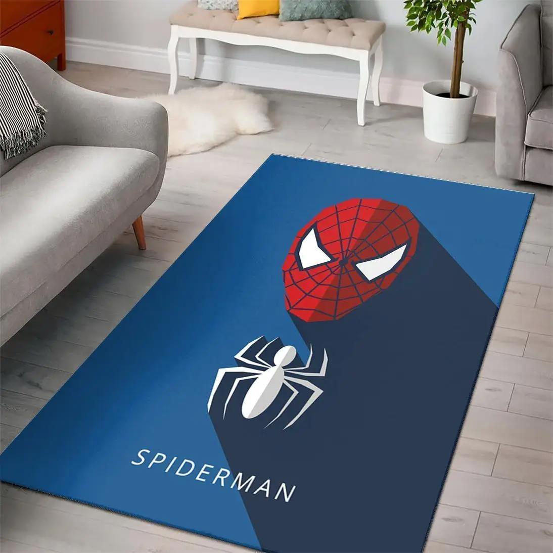 Spiderman area rug floor carpet area rug living room carpet rug regtangle carpet floor decor home decor Rectangle Rug