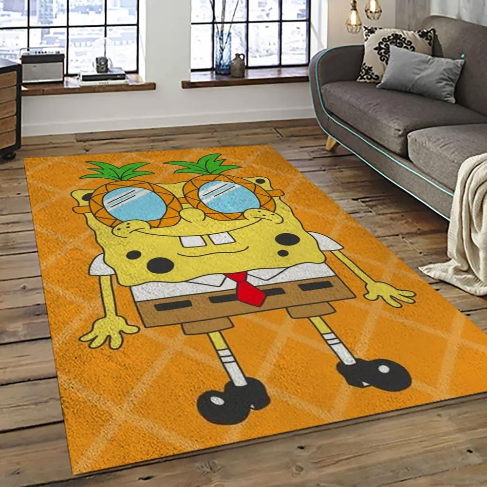 Spongebob squarepants cartoon tv show retangle carpet area rug home decor best gift for family ssp11 Rectangle Rug