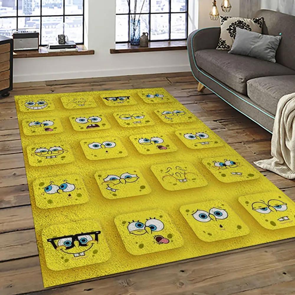 Spongebob squarepants cartoon tv show retangle carpet area rug home decor best gift for family ssp18 Rectangle Rug