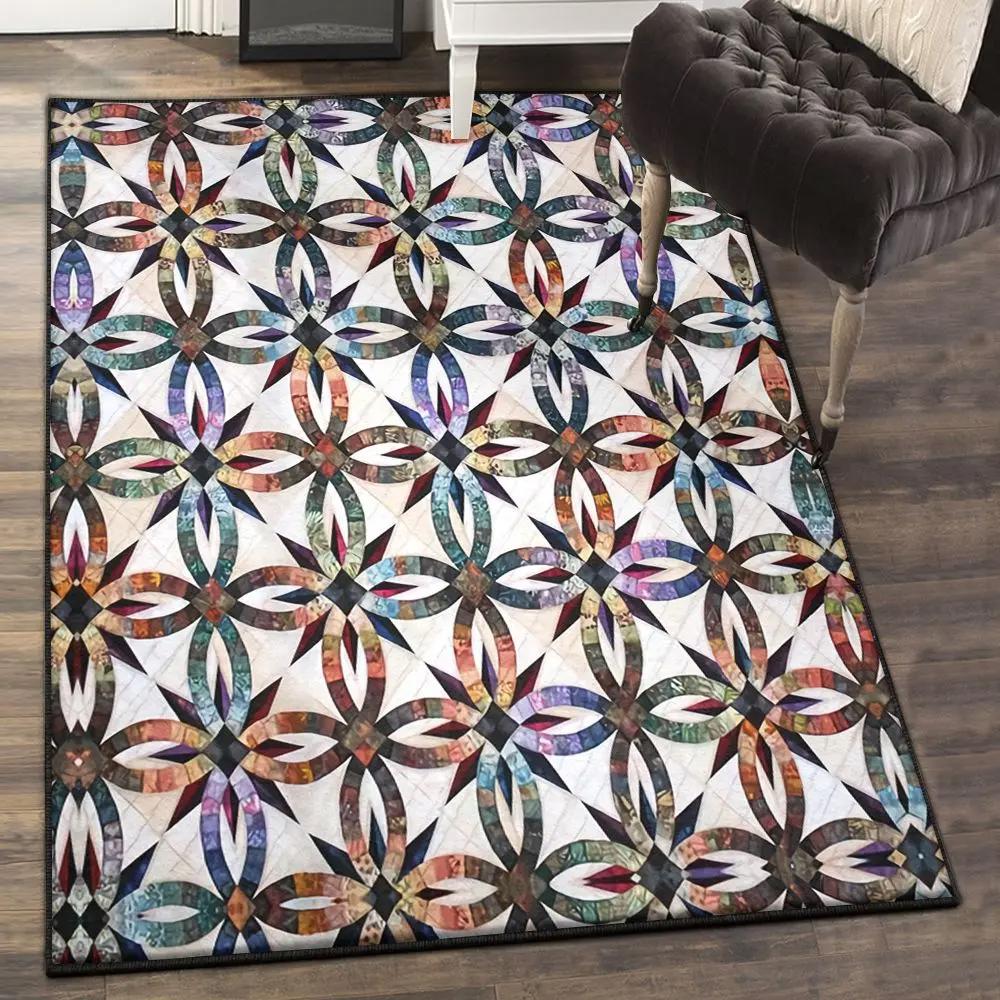Stars area rugs, wedding star rug Rectangle Rug