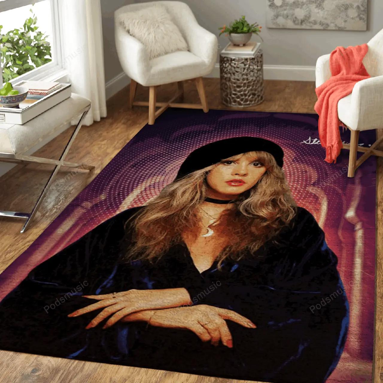 Stevie nicks music art for fans area rug living room carpet rug regtangle carpet floor decor home decor Rectangle Rug