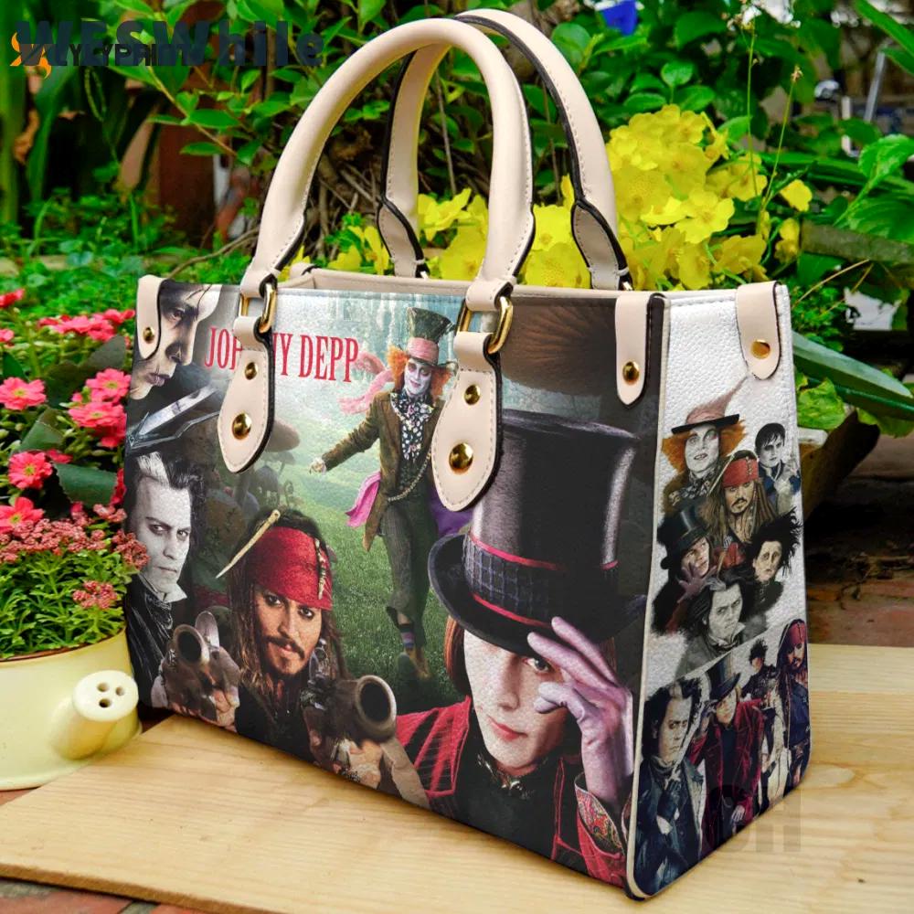 Stylish johnny depp leather hand bag gift for women’s day – perfect women s day gift 3840 Women Leather Hand Bag