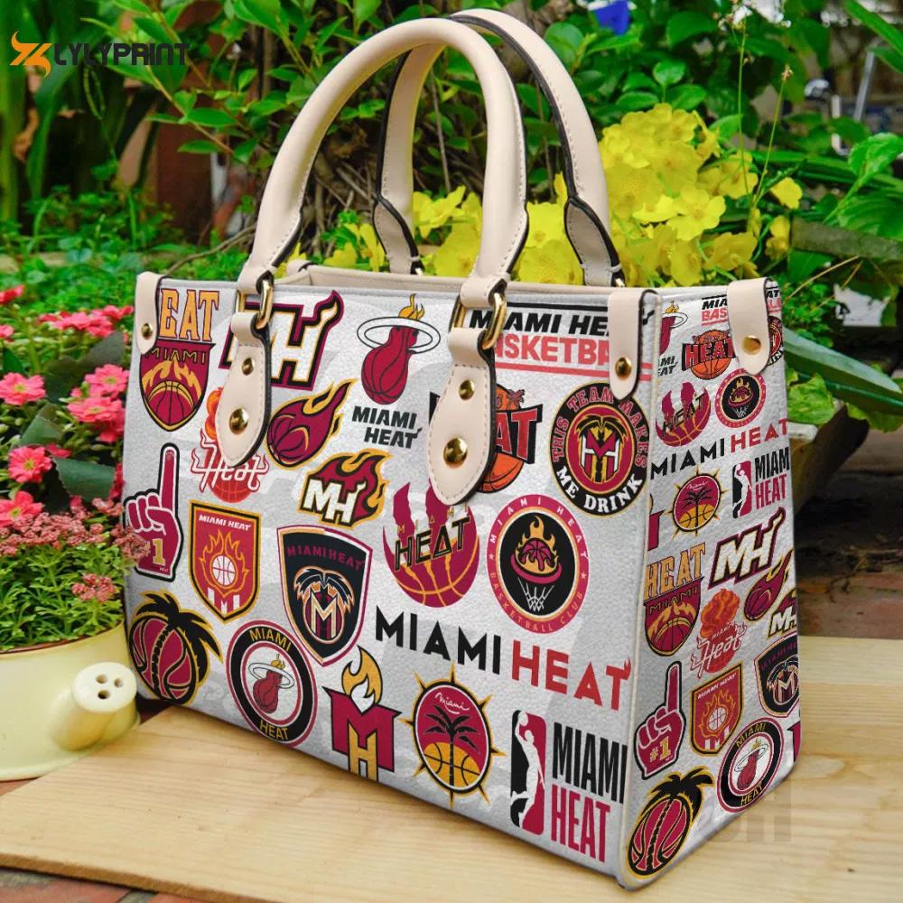 Stylish miami heat women s day leather hand bag gift for women’s day – perfect gift for her 181 Women Leather Hand Bag