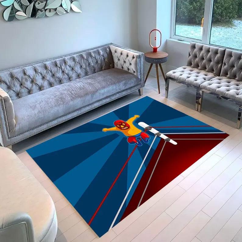 Suicune pattern carpet floor area rug living room rug home decorhome decorbedroom living room decor Rectangle Rug