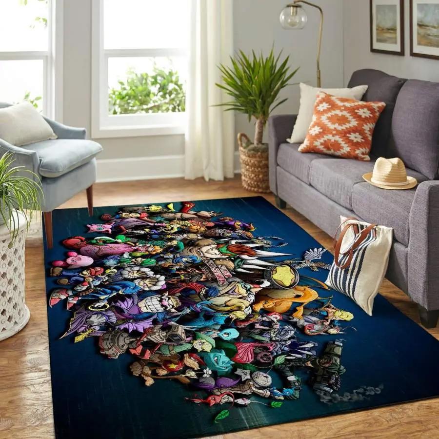Super smash bros. area rug living room rug home decor gaming gfd 1912237 Rectangle Rug