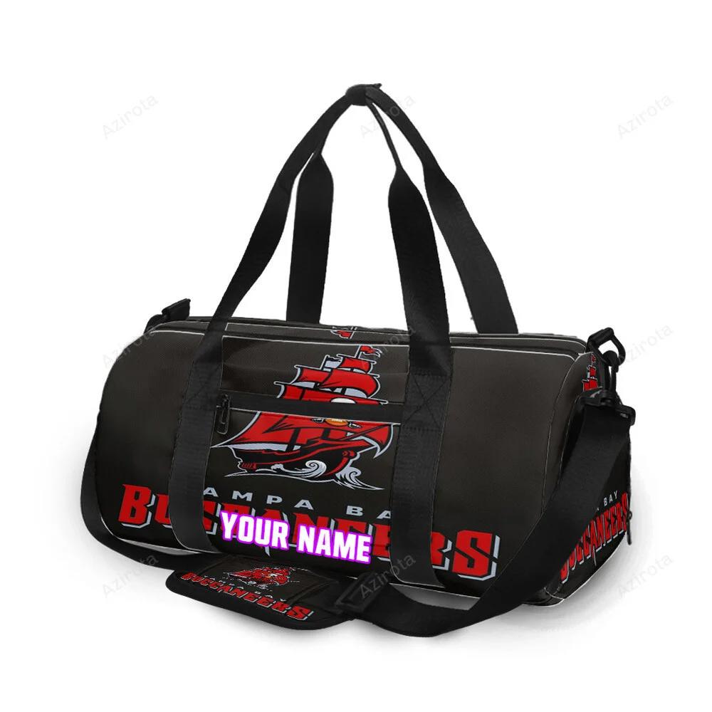 Tampa bay buccaneers emblem v16 personalized name travel bag gym bag 2542 Travel Bag