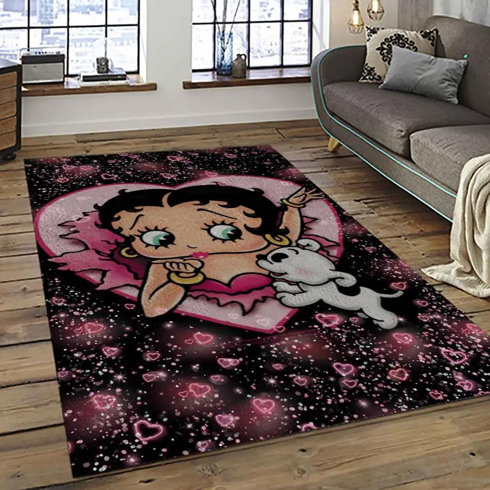The best of betty boop cartoon character carpet area rug home decor gift best present for friends bobb23 Rectangle Rug