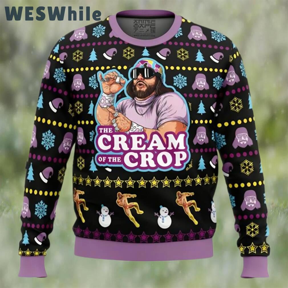 The cream of the crop macho man randy savage pro wrestling ugly christmas sweater Christmas Ugly Sweater