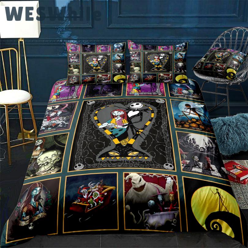 The nightmare before christmas- xmas gift full bedding set Bedding Sets