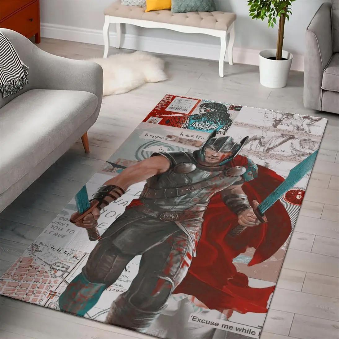 Thor marvel movies area rugs living room carpet rug regtangle carpet floor decor home decor Rectangle Rug