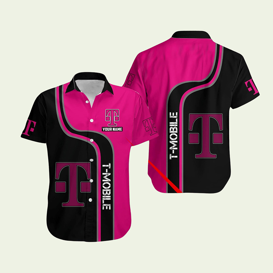 Tmobile logo hawaiian shirt Hawaii Shirt Shorts & Flip Flops