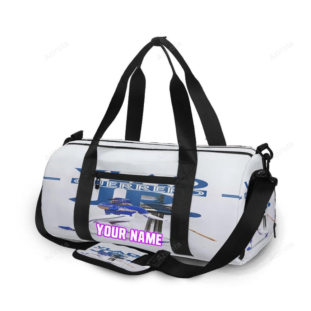 Toronto blue jays vladimir guerrero jr1 personalized name travel bag gym bag 2571 Travel Bag