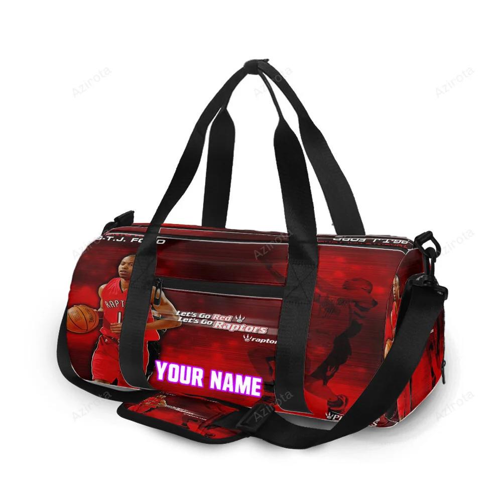 Toronto raptors tj ford1 personalized name travel bag gym bag 2404 Travel Bag