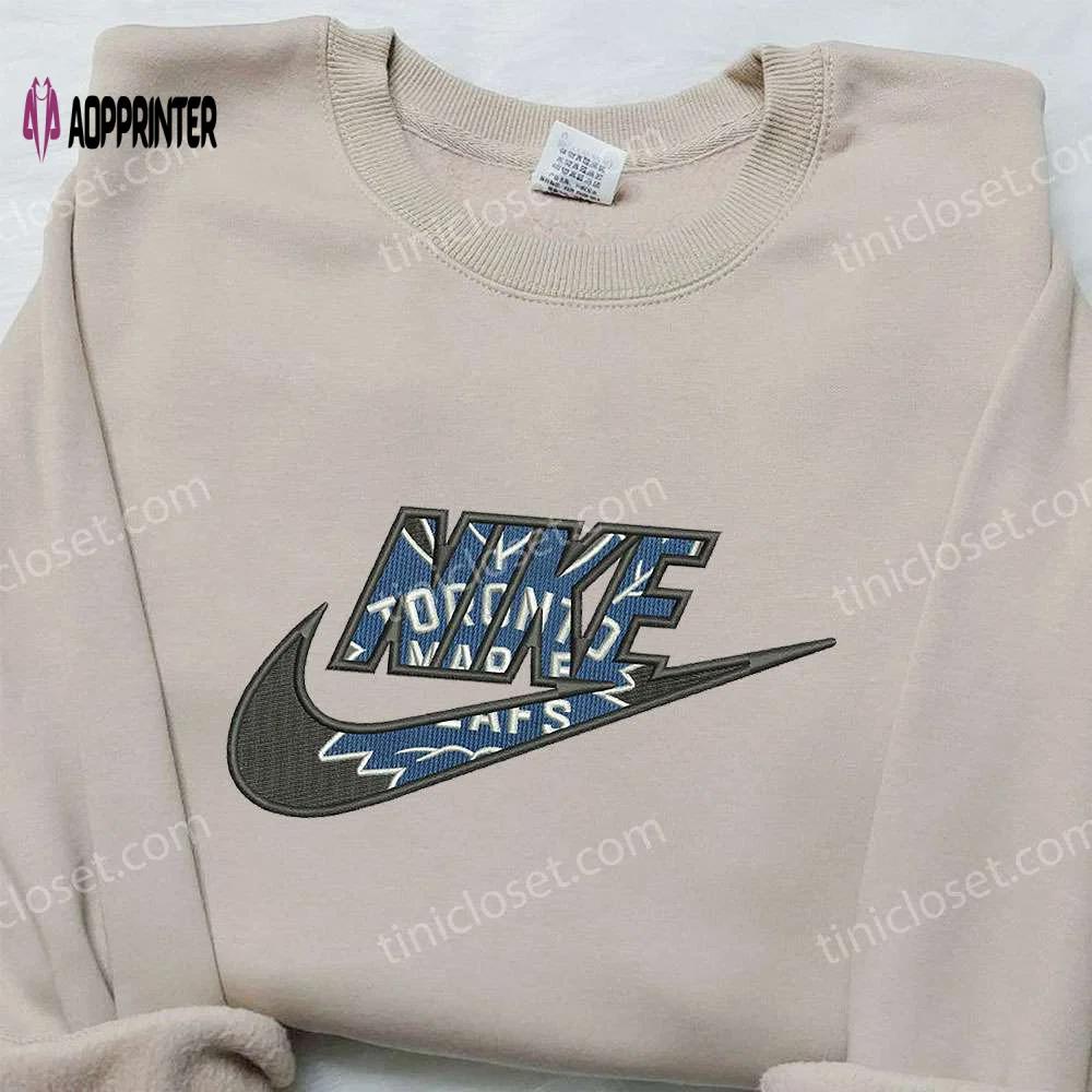 Toronto raptors x nike embroidered hoodie & shirts: nba sport team & nike inspired gear Embroidered Shirt