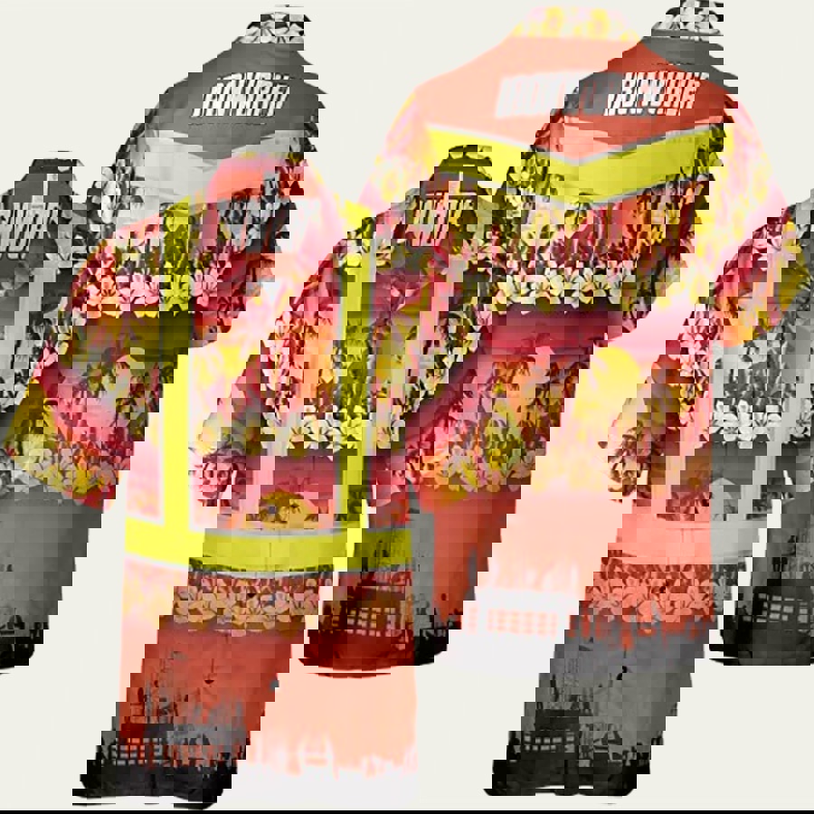 Tropical ironworker hawaiian shirt Hawaii Shirt Shorts & Flip Flops