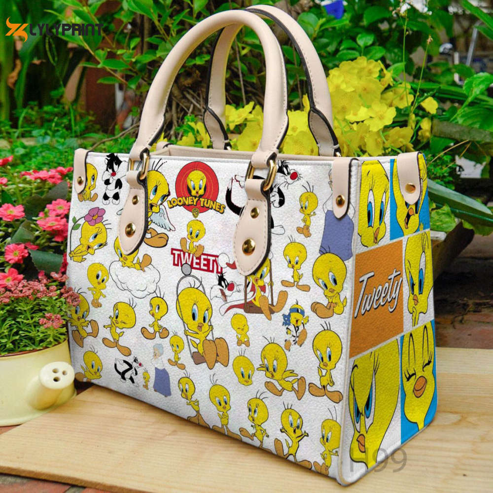 Tweety bird leather handbag 2 3119 Women Leather Hand Bag