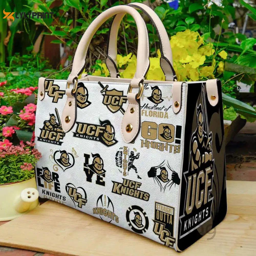 Ucf knights leather handbag gift for women 4377 Women Leather Hand Bag