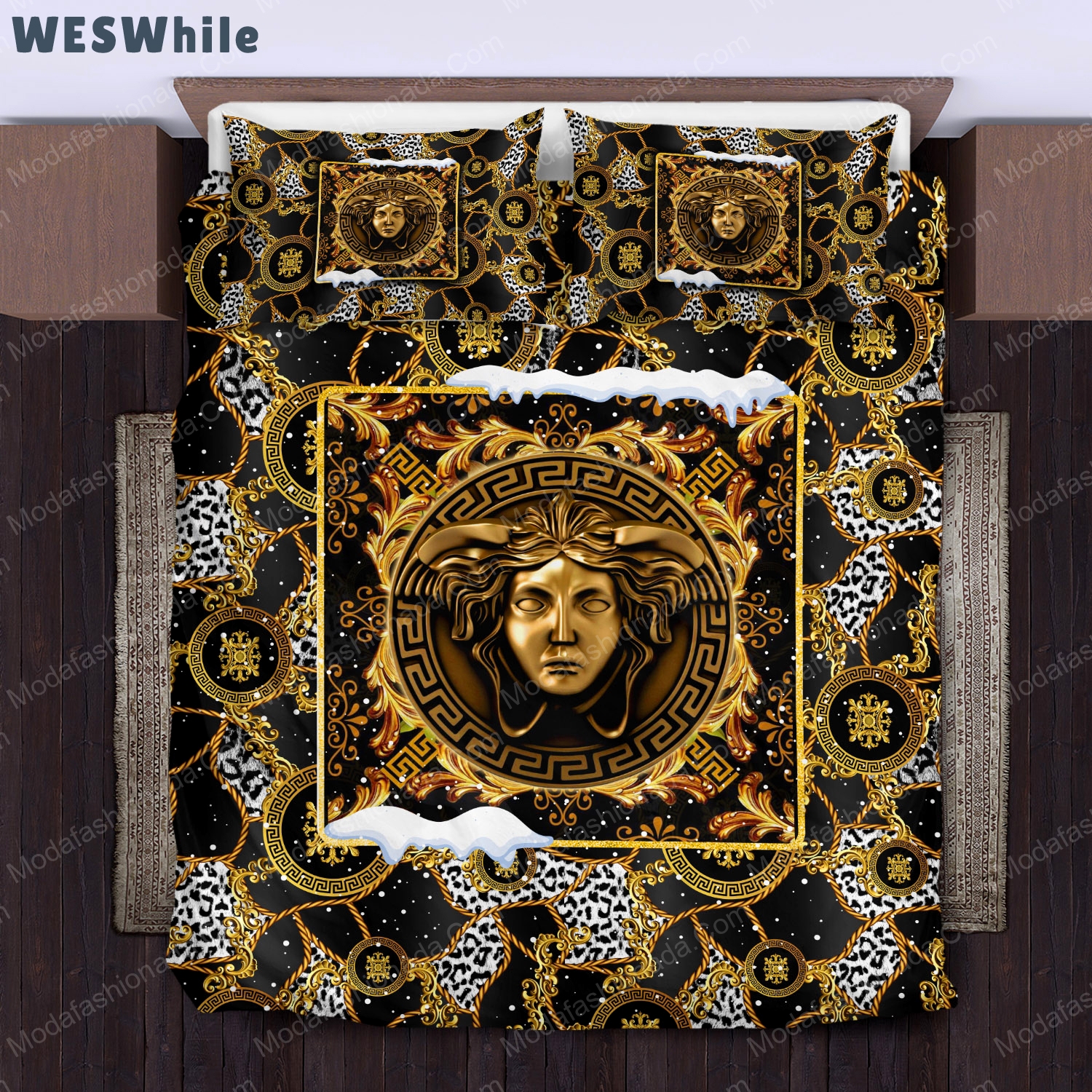 Versace logo christmas bedding sets home decoration Bedding Sets