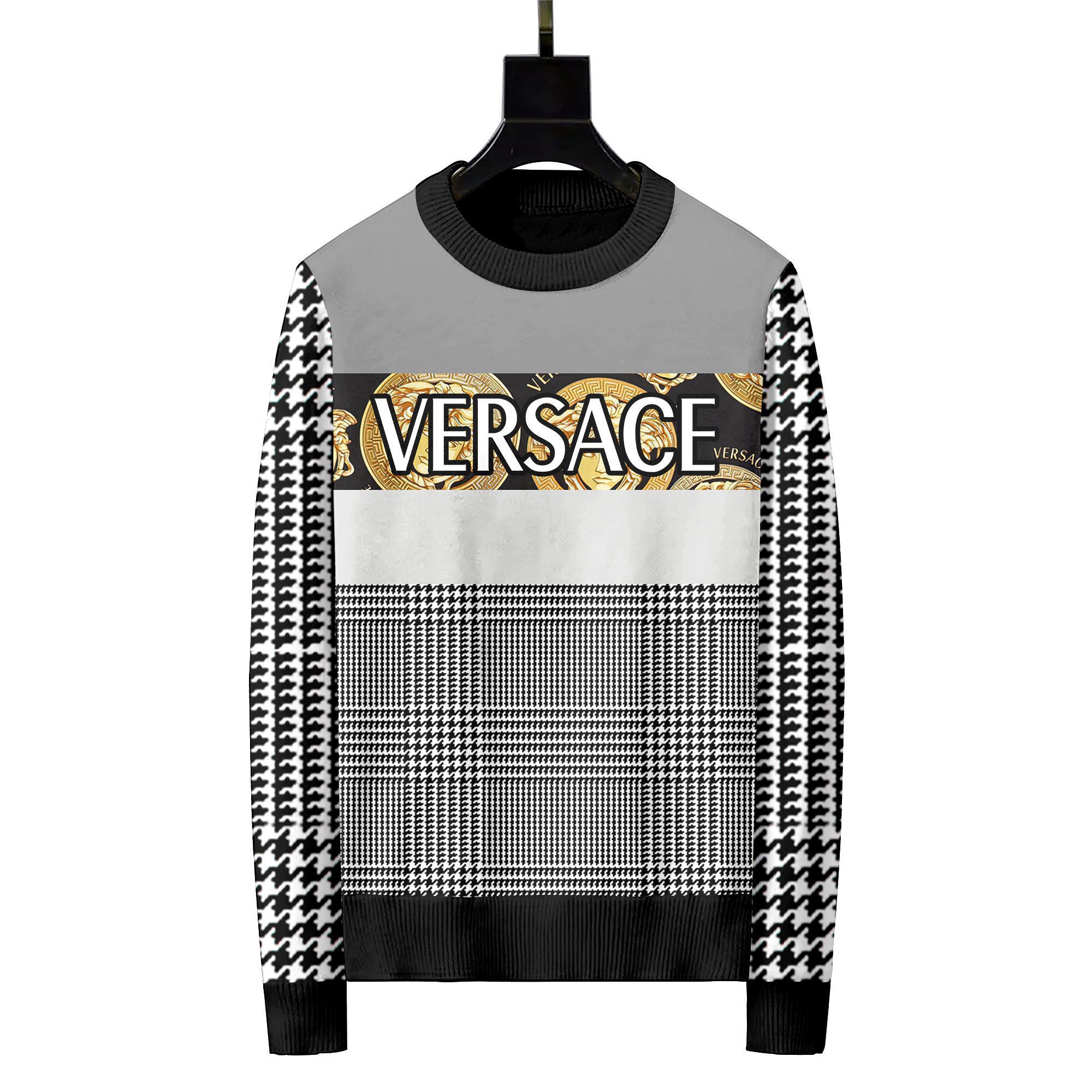 Versace luxury ugly sweater for winter hot 2024  style 134 Christmas Ugly Sweater