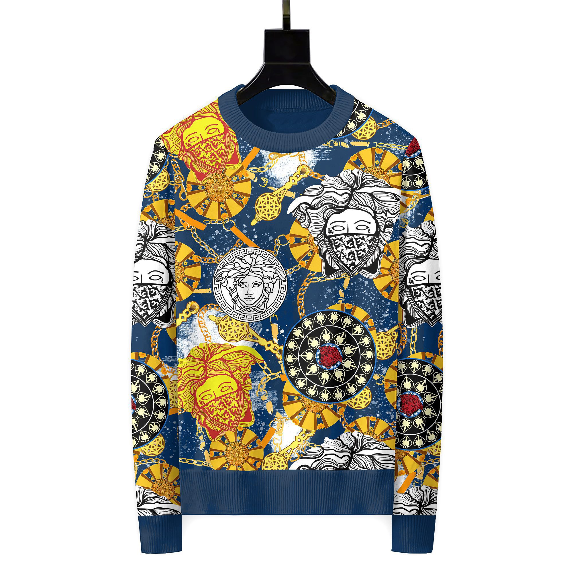 Versace luxury ugly sweater for winter hot 2024  style 294 Christmas Ugly Sweater
