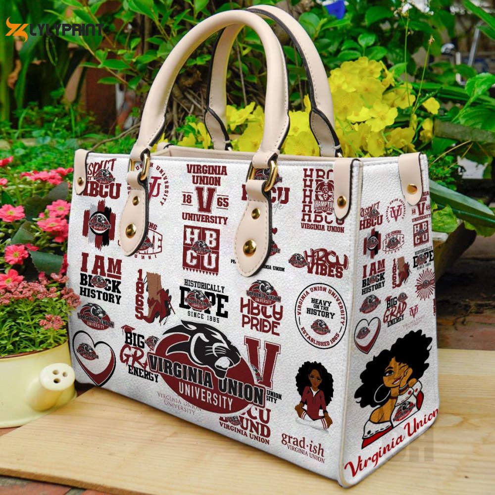 Virginia union panthers leather handbag gift for women 2744 Women Leather Hand Bag