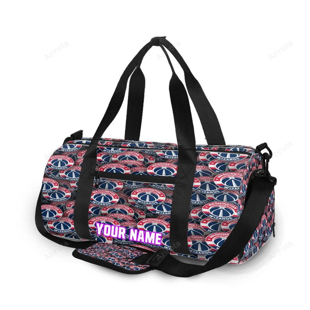 Washington wizards3 personalized name travel bag gym bag 2637 Travel Bag