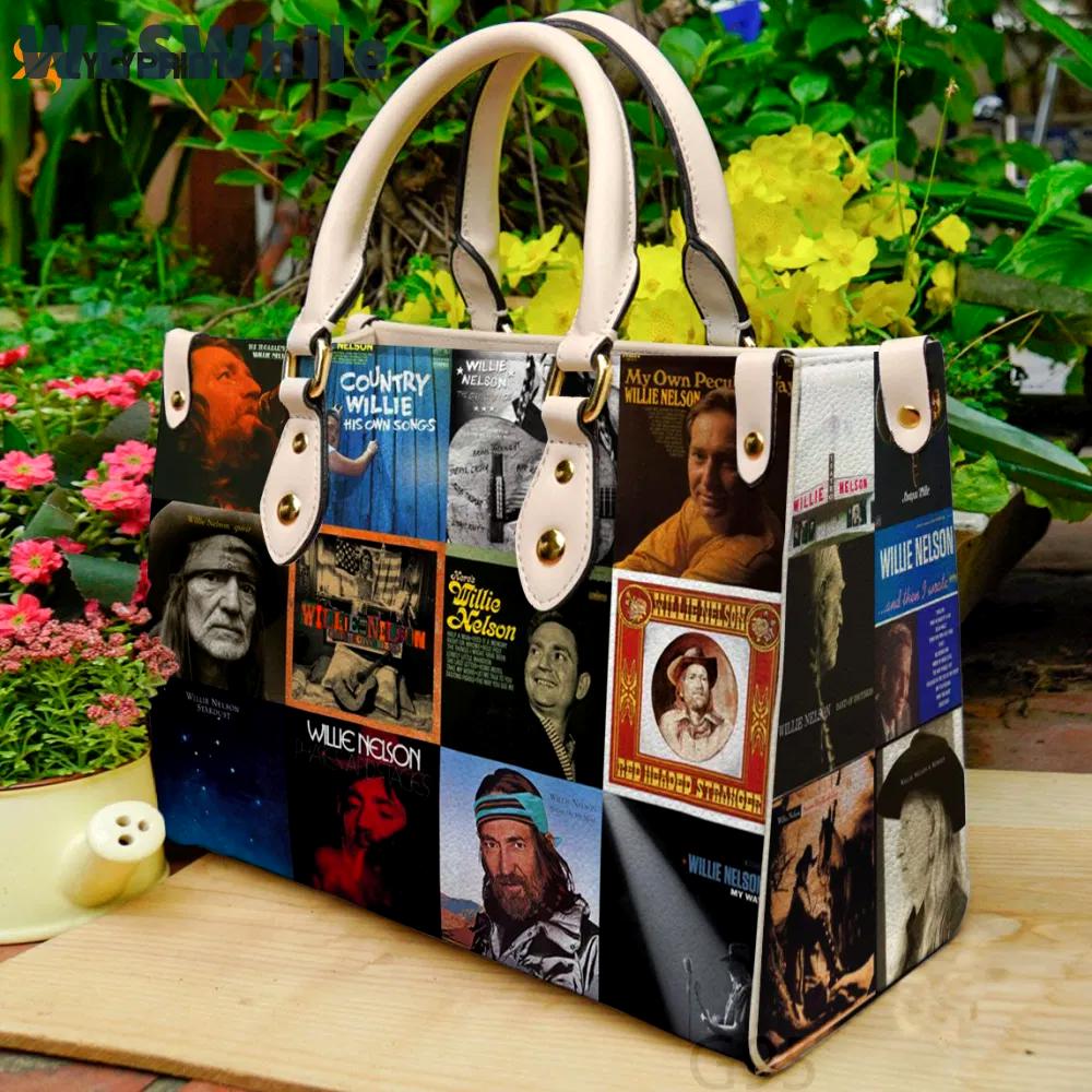Willie nelson leather bag for women gift 3993 Women Leather Hand Bag