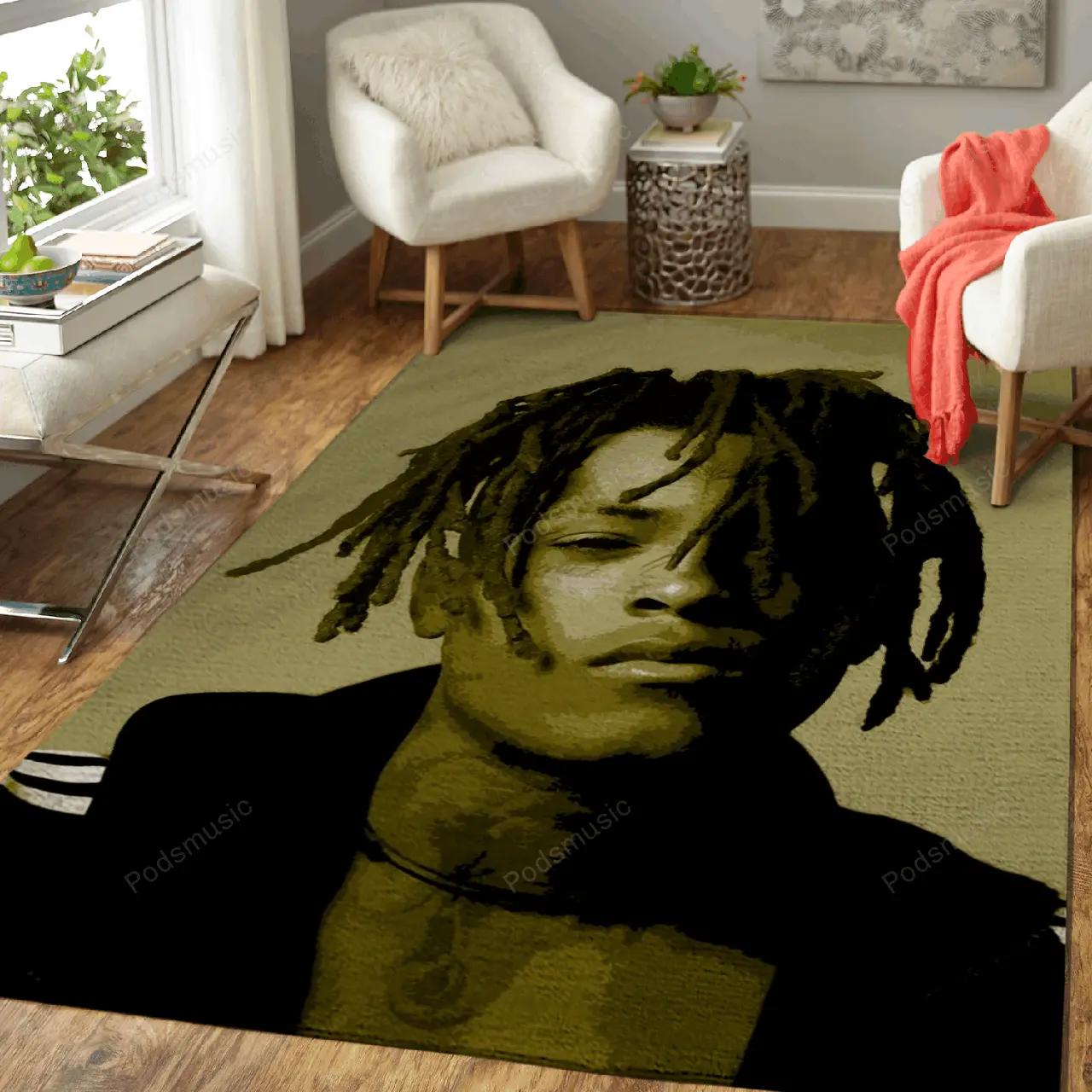 Xxx tentacion music artwork art for fans area rug living room carpet rug regtangle carpet floor decor home decor Rectangle Rug