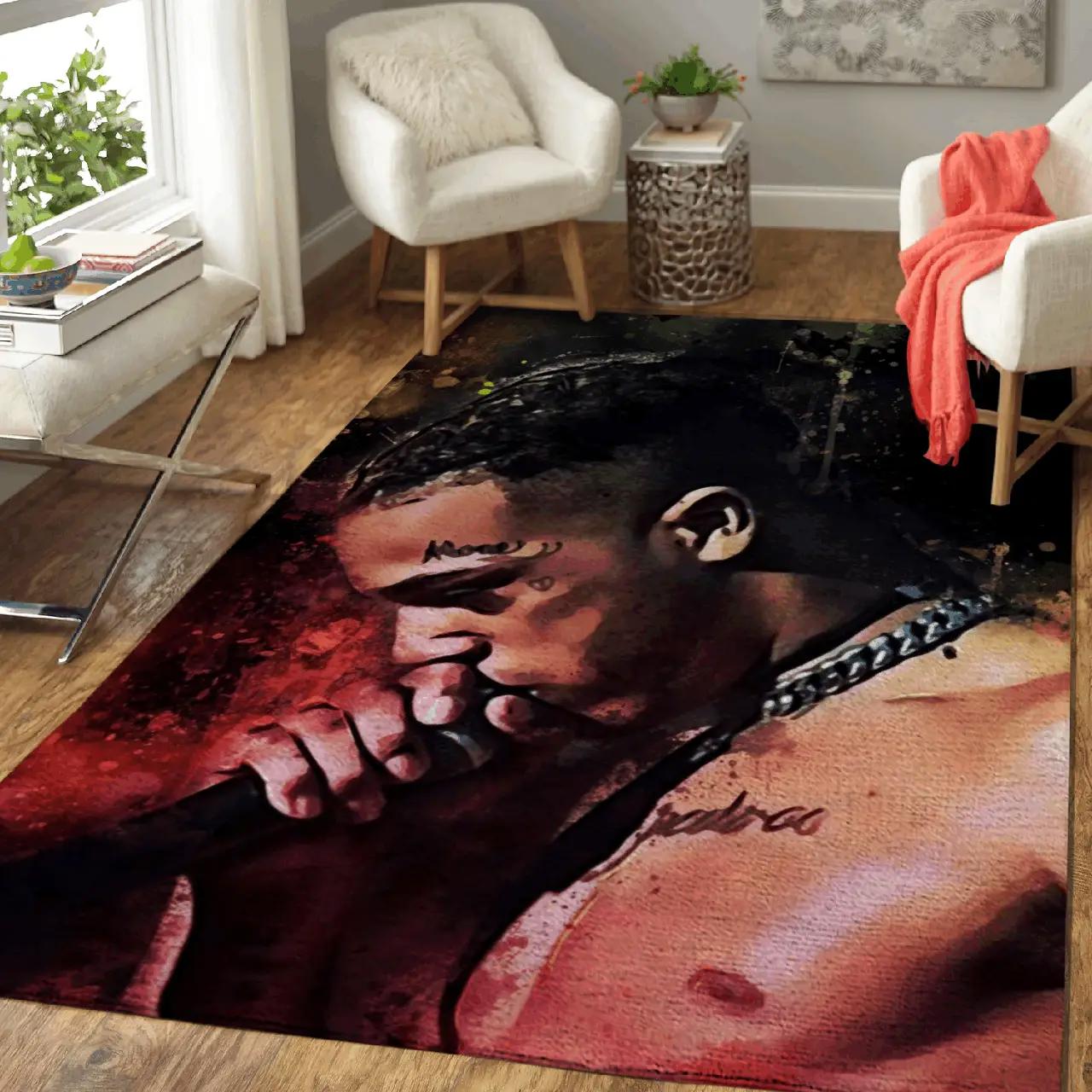Xxxtentacion best new hip hop artist pop art area rug area rug living room carpet rug regtangle carpet floor decor home decor Rectangle Rug