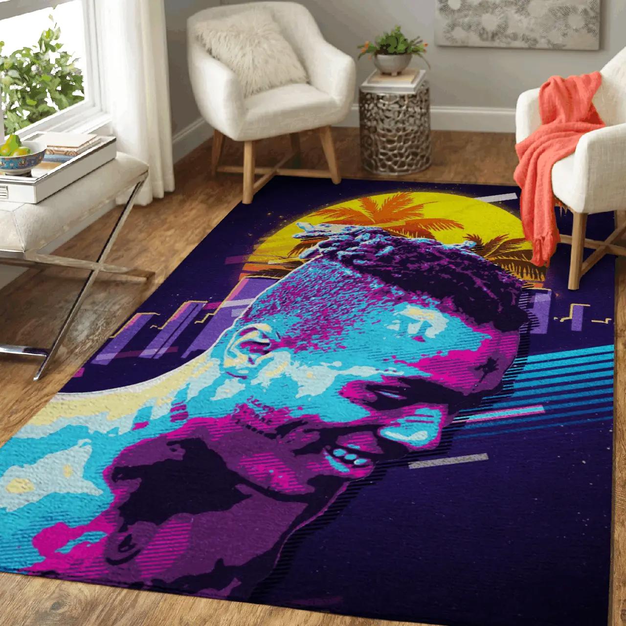 Xxxtentacion the legend rapper pop art area rug area rug living room carpet rug regtangle carpet floor decor home decor Rectangle Rug