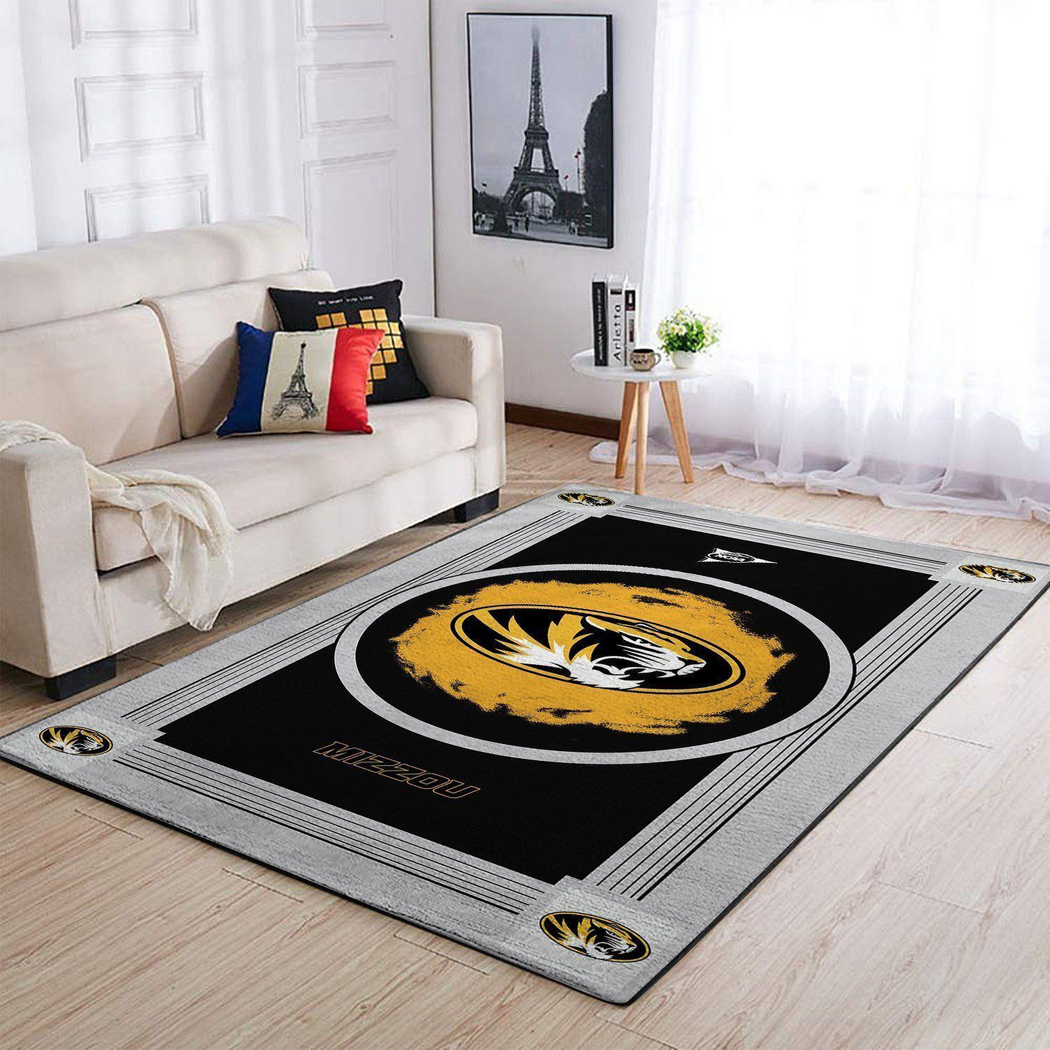 University of Missouri Mizzou Arletta Carpet Livingroom Arearug Floor New Rectangle Area Rug Version 2 - Engineered for Your Lifestyle, Say Yes to Comfort Today!