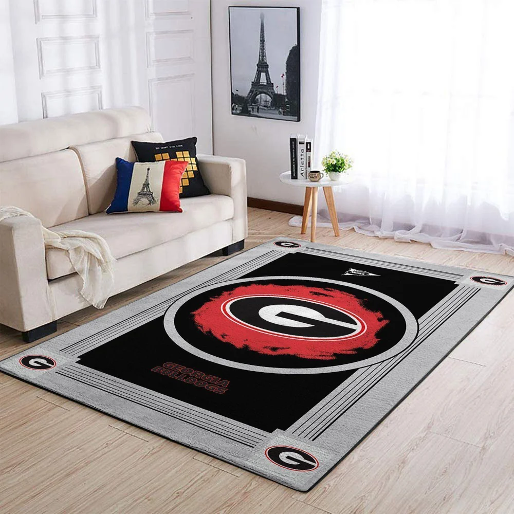 University of Georgia Georgia Bulldogs Carpet Livingroom Floor Mat New Rectangle Area Rug Version 2 - The Perfect Gift for Anyone, Make Comfort Yours Today!