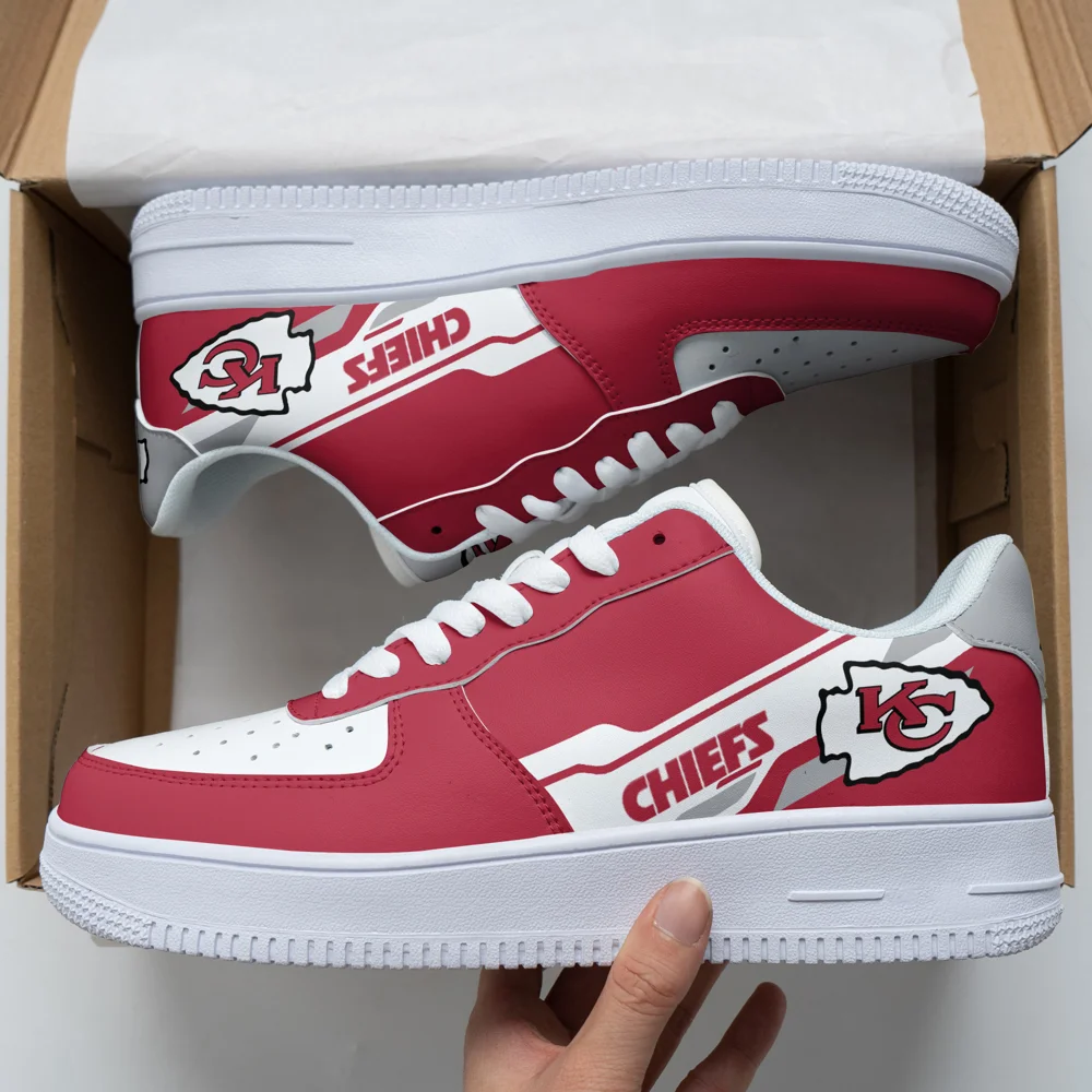 Kansas City Chiefs Chiefs Nikeairforce1 Kansascitychiefs Trainer Nfl Shoe Nike Slipper Air Force Shoes - Stay Comfortable All Day Long, Make It Yours Today!