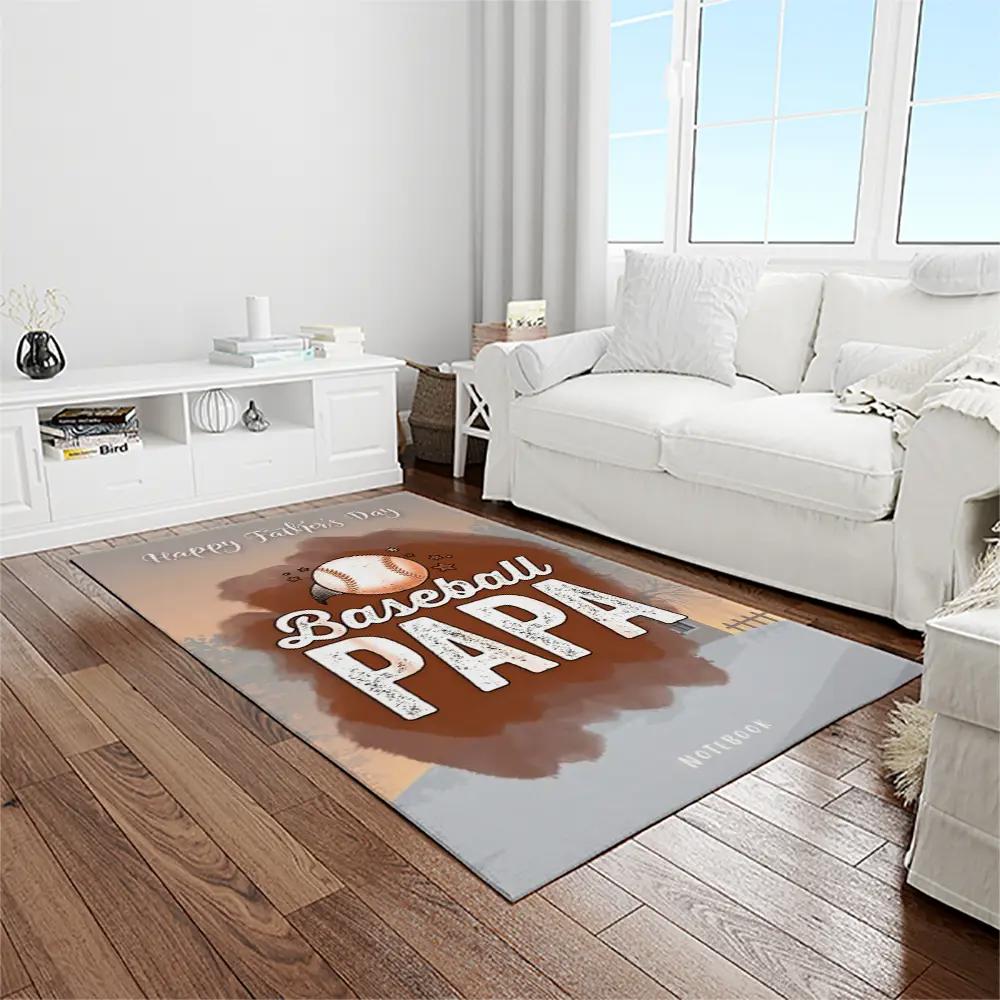A letter to my dad, my baseball partner quote area rug meaningful gift for father’s day 07 Rectangle Rug