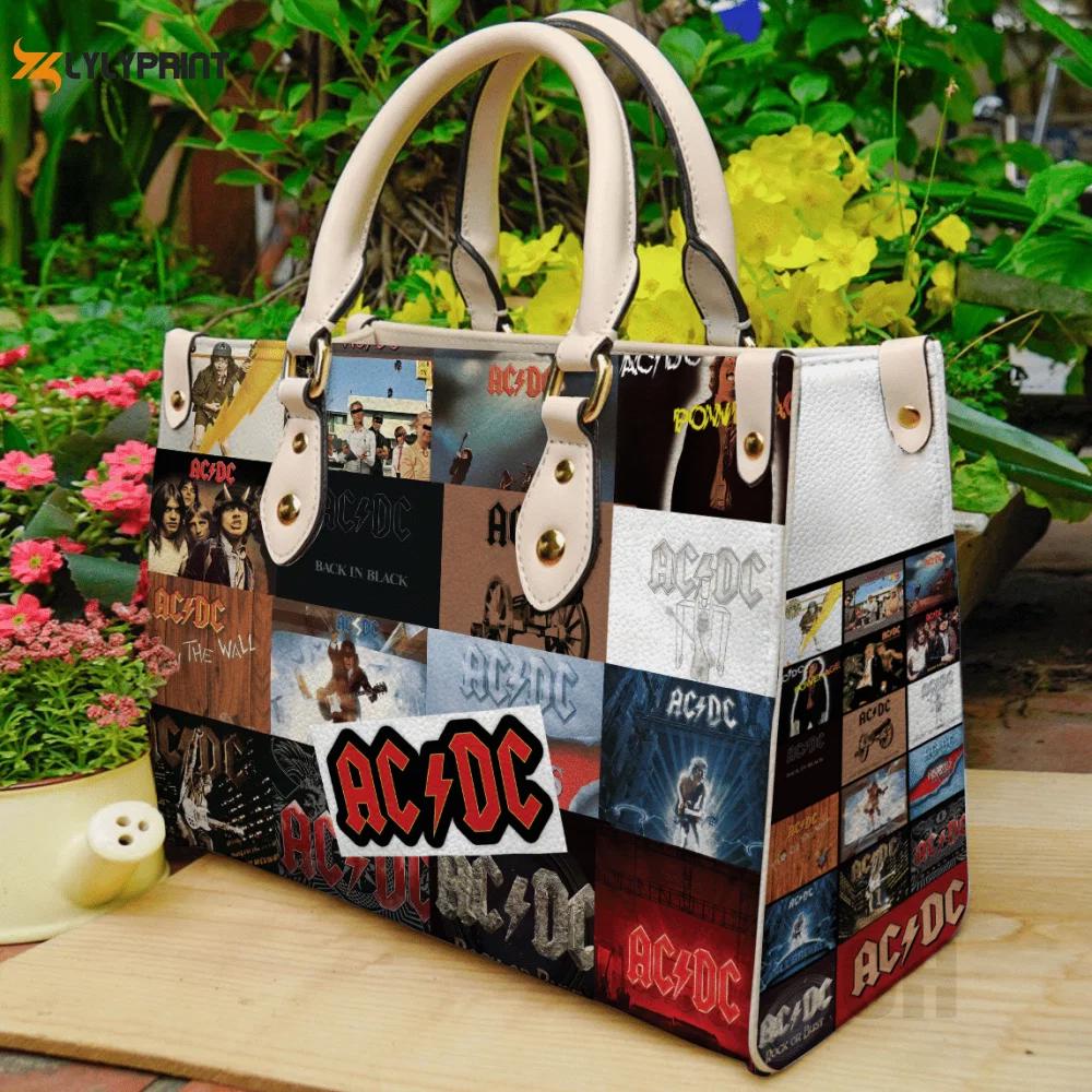 Acdc band leather handbag: stylish women s day gift ch 3731 Women Leather Hand Bag