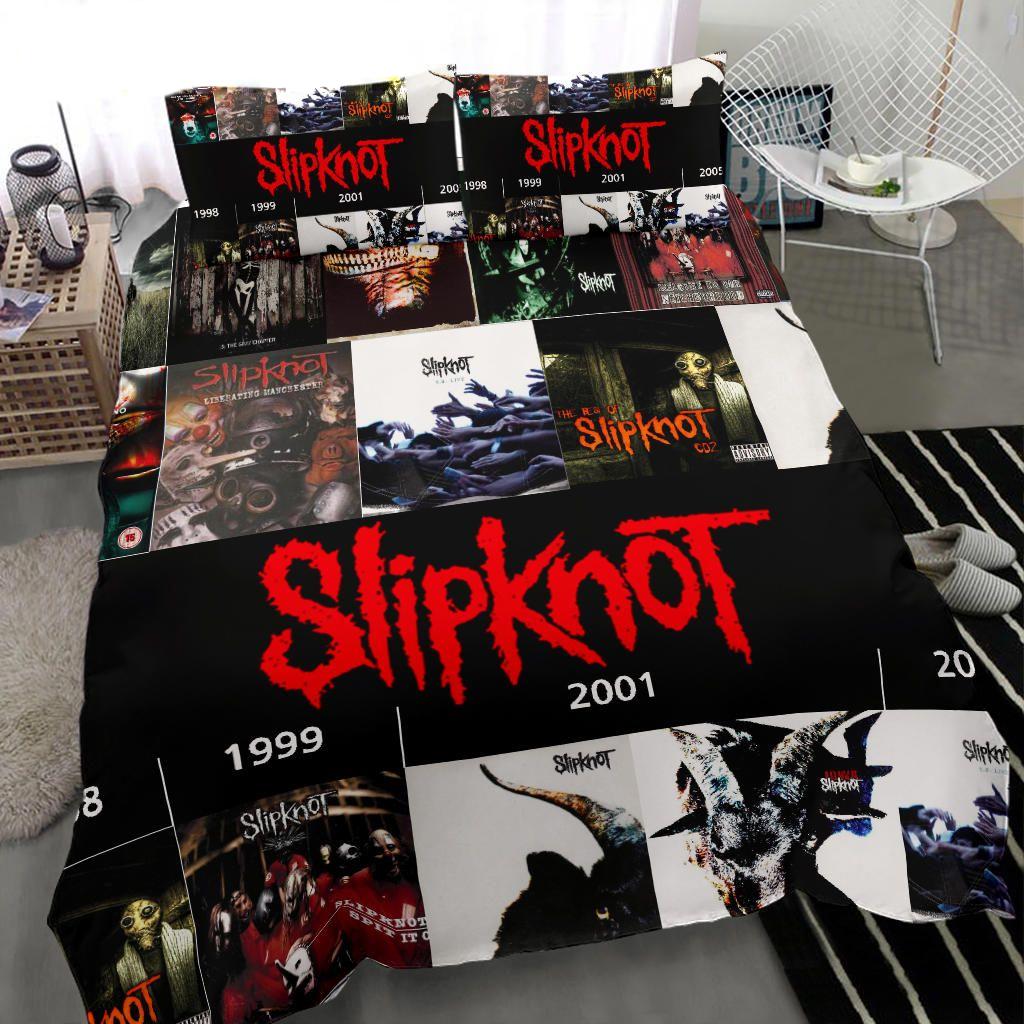 All albums slipknot rock band print full  Bedding Sets bedclothes covers home decor duvet sheets bedspread bed linen Bedroom ideas blankets