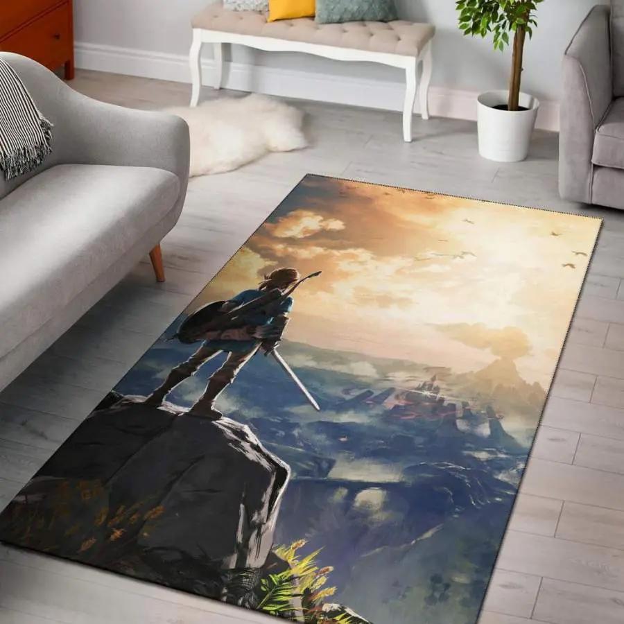 Angel floral print pattern area rug living room rug home decor Rectangle Rug