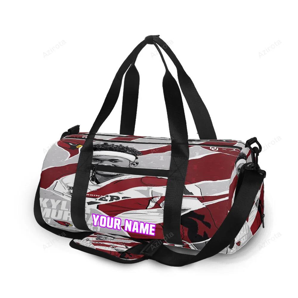 Arizona cardinals kyler murray2 personalized name travel bag gym bag 1193 Travel Bag