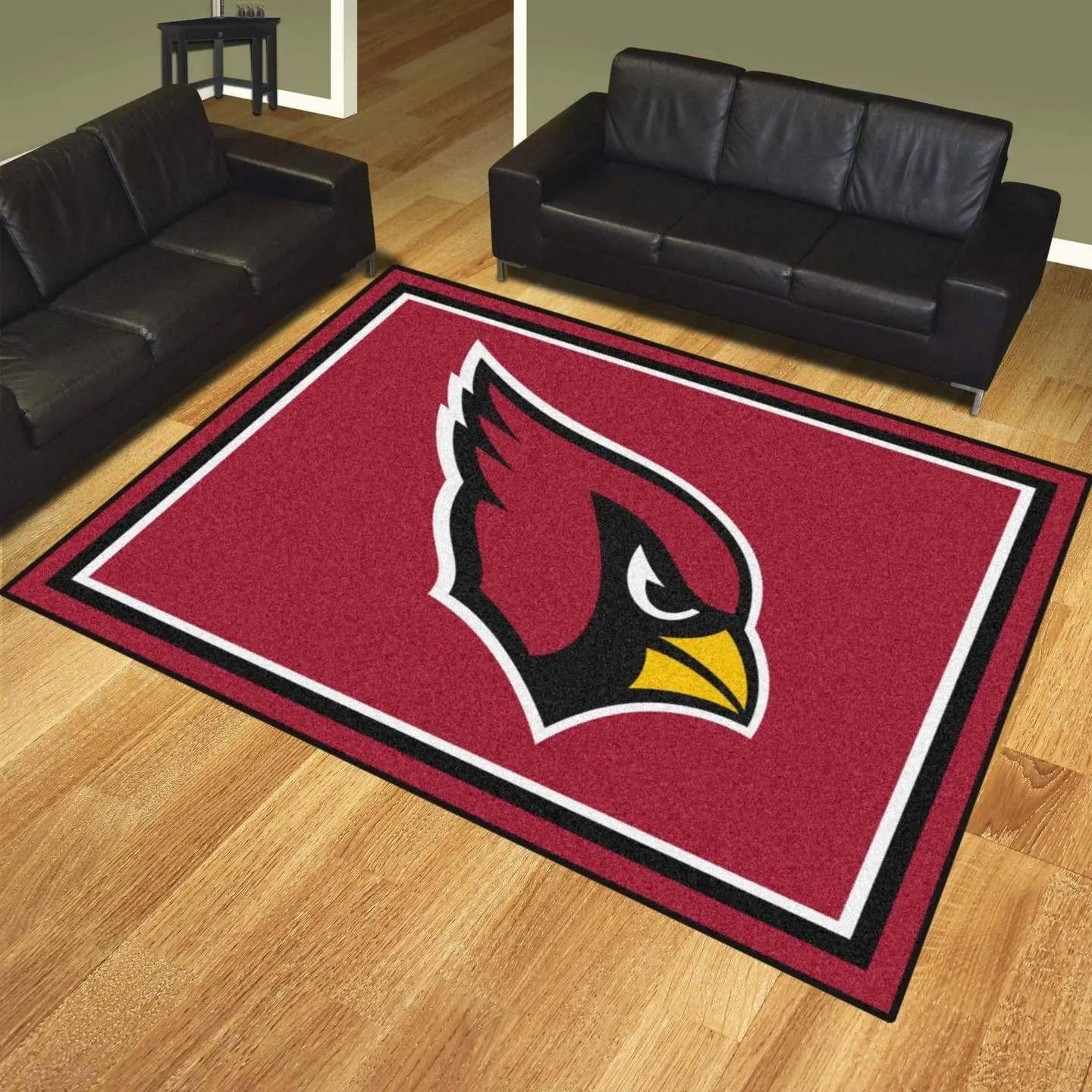 Arizona cardinals rug football rug rug regtangle carpet floor decor home decor Rectangle Rug